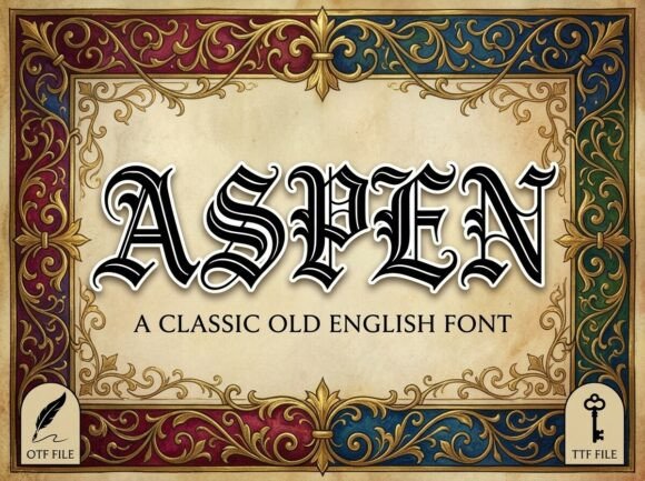 Aspen: A Font with Historical Elegance for Modern Design