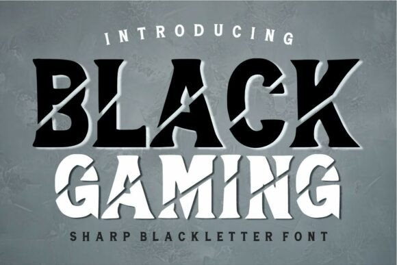 Black Gaming: A Bold Typeface for Modern Designers and Creators