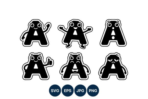 Black Letter A Cartoon Characters: A Versatile Visual Toolkit for Creative Projects