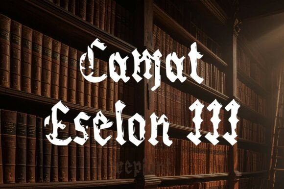 Camat Eselon III: A Touch of Timeless Elegance in Typography