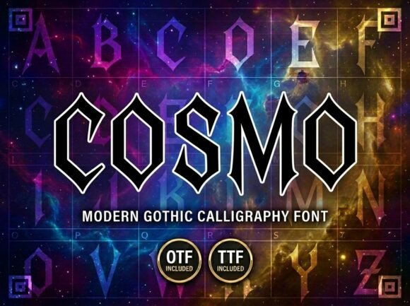 Cosmo: The Modern Gothic Font for Dark, Edgy Designs