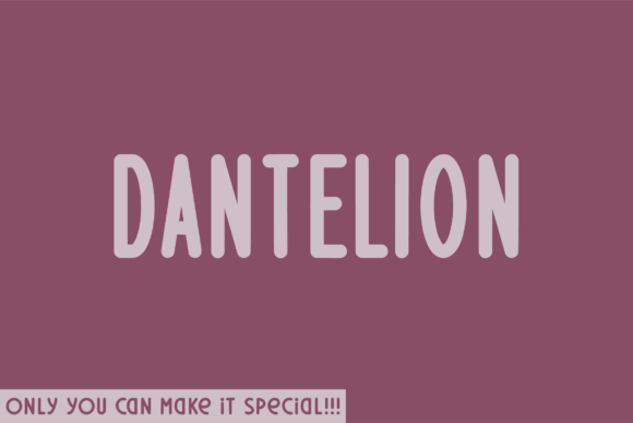 Dantelion: A Unique Handwritten Font for Creative Projects