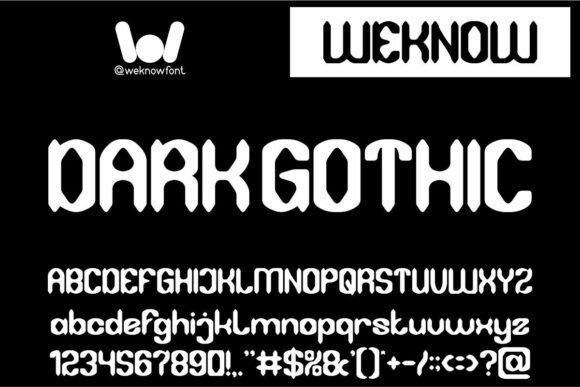 Dark Gothic: A Modern Font for Creative Expression