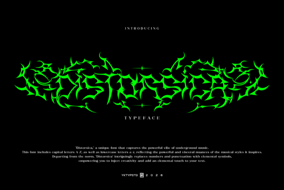 Distorsica: A Font for the Underground Vibe