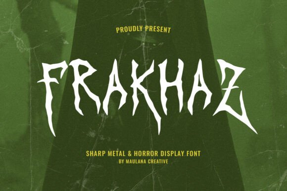 Frakhaz – A Font That Slices Through Silence