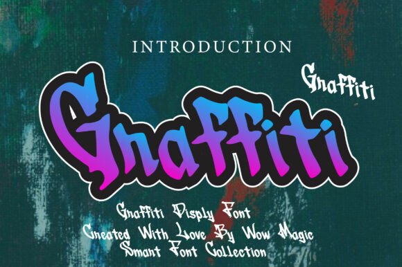 Graffiti Font: Merging Gothic Elegance with Urban Edge in Typography