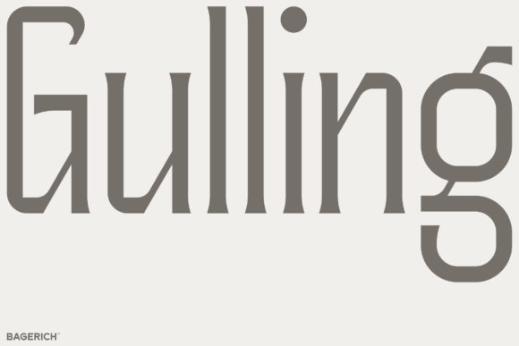 Gulling: A Font Where Sci-Fi Precision Meets Medieval Grandeur