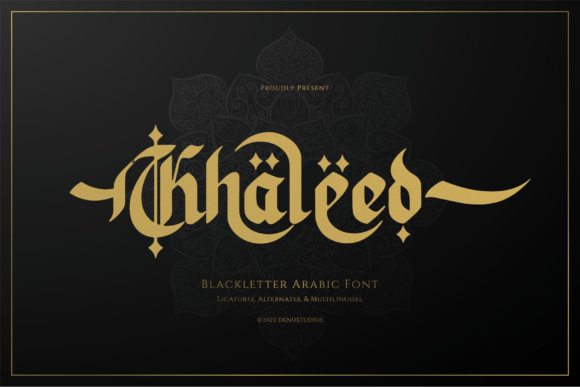 Khaleed: A Font That Commands Ancient Prestige and Strategic Visual Impact