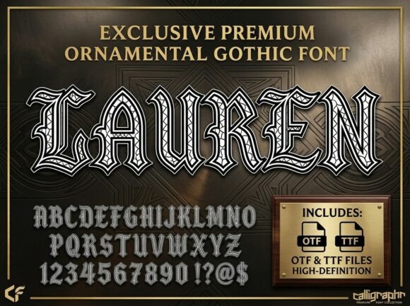 Lauren: The Gothic Font That Commands Attention