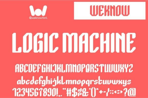 Logic Machine: A Futuristic Typeface for Bold Design Statements