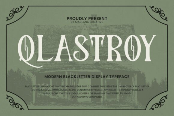 Qlastroy Modern: A Bold Typeface for Impactful Designs