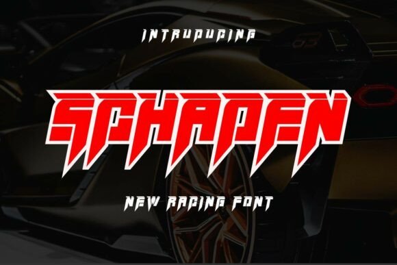 Schaden: The High-Octane Racing Font for Bold Designers